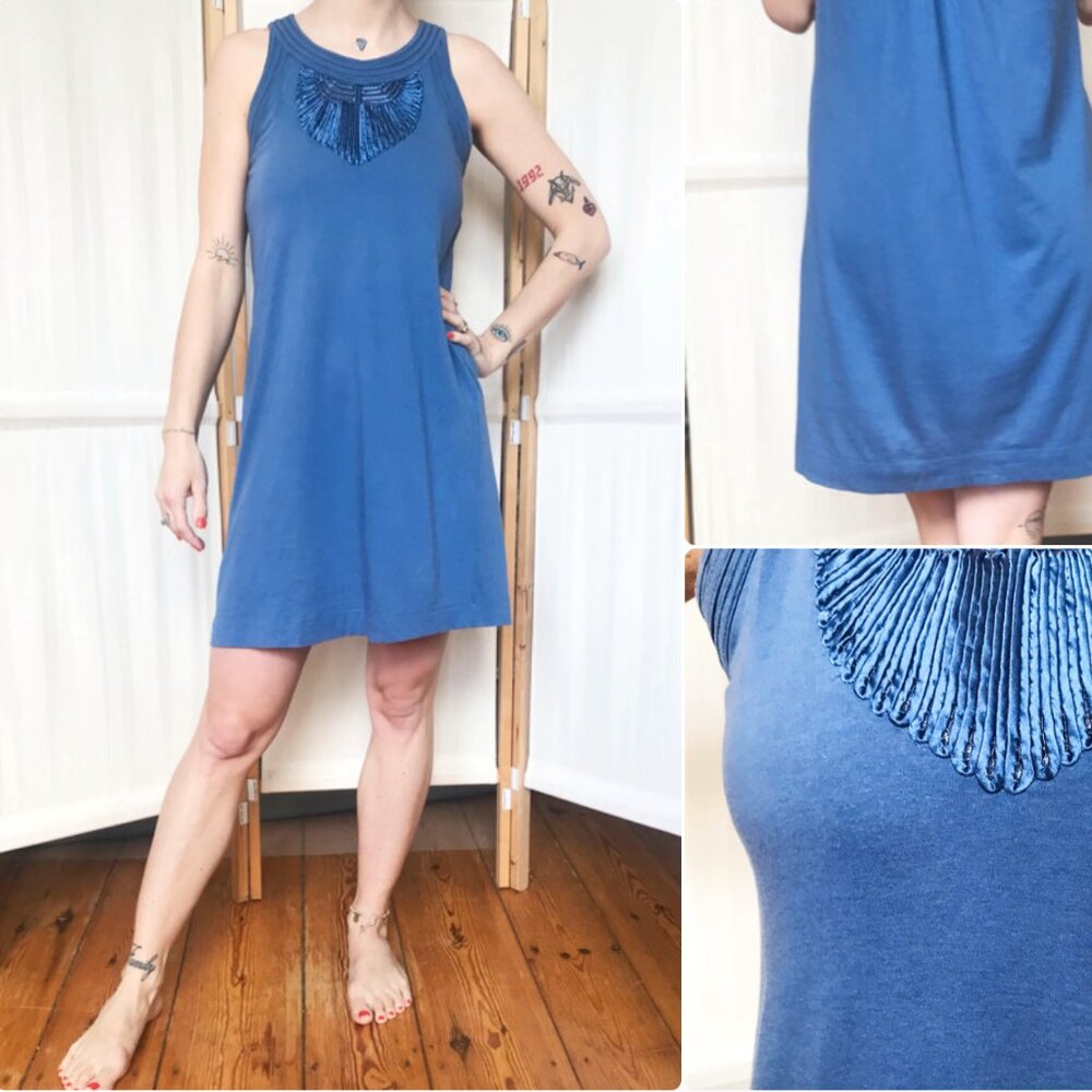 See By Chloé Modal Blue Dress